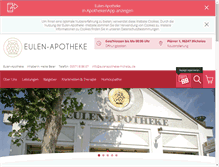 Tablet Screenshot of eulenapotheke-michelau.de